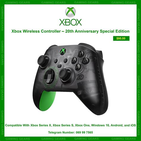 Xbox Wireless Controller 20th Anniversary Special Edition Gaming Gears Best Gaming Gears