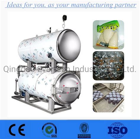 Pet Food Water Spray Steam Type Retort Autoclave Sterilizing Machine