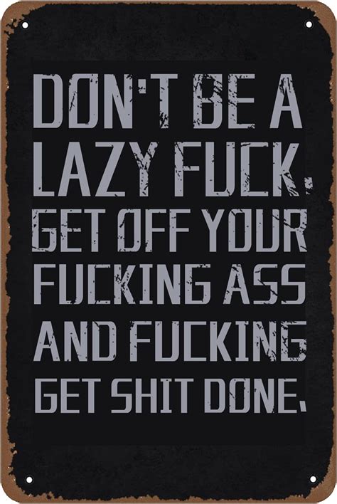 Amazon Gym Motivation Get Off Your Ass Motivational Words Poster X Inch Retro Vintage