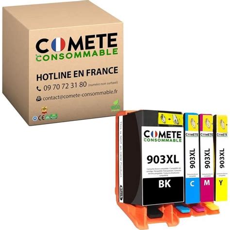 Comete Xl Pack De Cartouche D Encre Compatible Avec Hp Xl