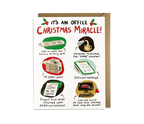 Funny Christmas Card Funny Holiday Card Office Holiday - Etsy