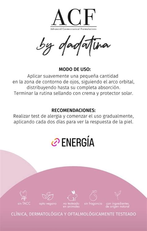 ENERGIA CONTORNO DE OJOS BY DADATINA ACF Obsidiana Makeup