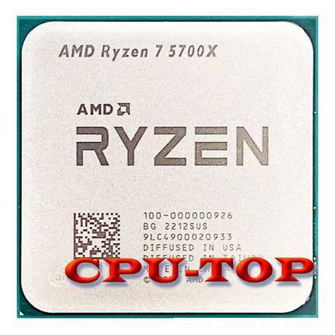 New Amd Ryzen 7 5700x R7 5700x 34 Ghz Eight Core 16 Thread Cpu Processor 7nm L332m 100