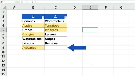 Compare Two Columns In Excel For Differences Innovativepoh