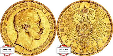 Preussen Mark A J Gepr Gt Unter Kaiser Wilhelm Ii Fast