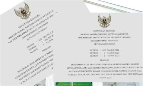 Pemerintah Terbitkan Skb Perubahan Libur Nasional Dan Cuti Bersama