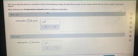 Solved How Many Bismuth Atoms Are Contained In Each Of The Chegg