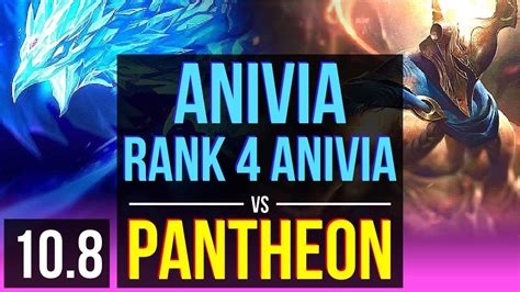 ANIVIA Vs PANTHEON MID Rank 4 Anivia KDA 12 0 20 600 Games