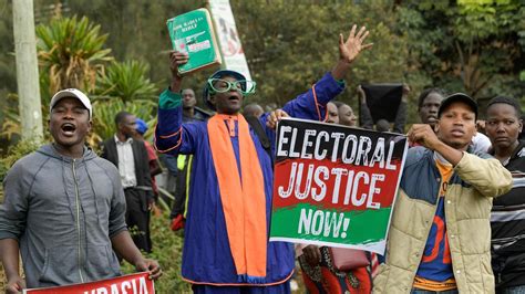 Loser Challenges Kenyas Presidential Poll Result The Australian