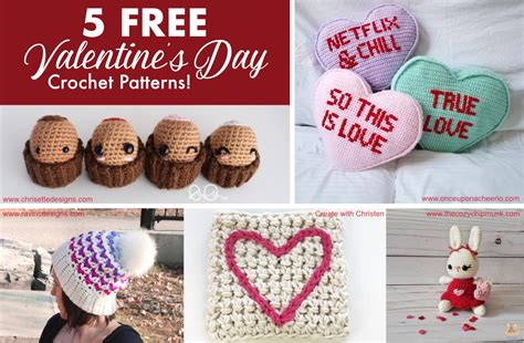 Free Valentine S Day Crochet Patterns Chrisette Designs