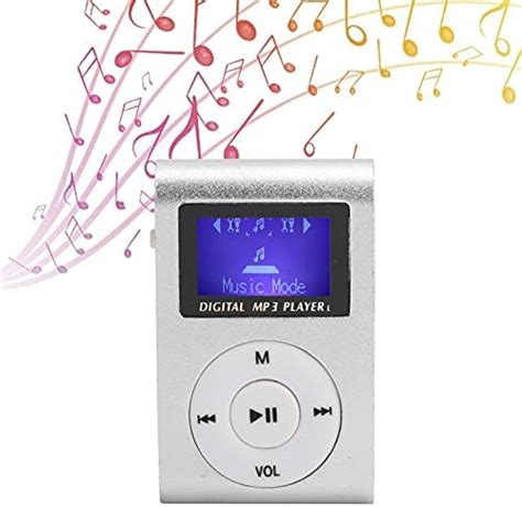 ASHATA Mini MP3 Player With LCD Screen Portable Music Player With