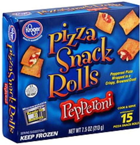 Kroger Pepperoni Pizza Snack Rolls 15 Ea Nutrition Information Innit