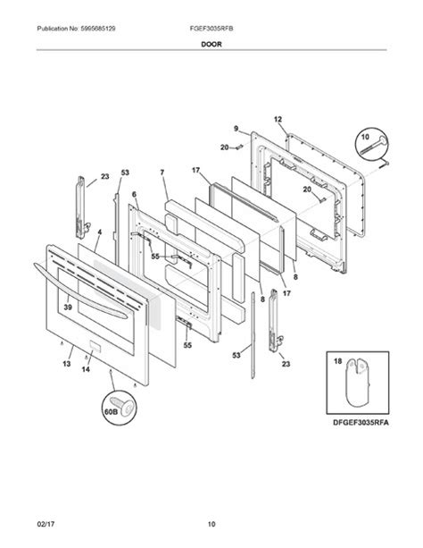 Frigidaire Fgef3035rfb Parts List Coast Appliance Parts