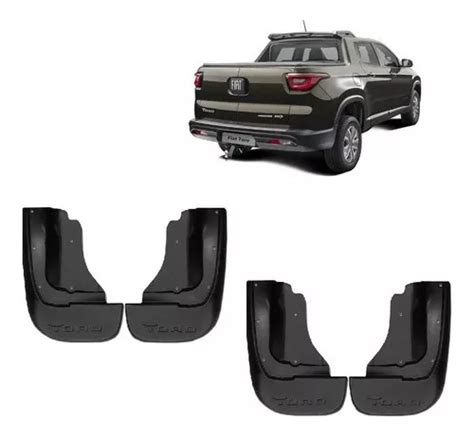 Kit Lameiro Apara Para Barro Flap Fiat Toro 4 Pçeas Parcelamento