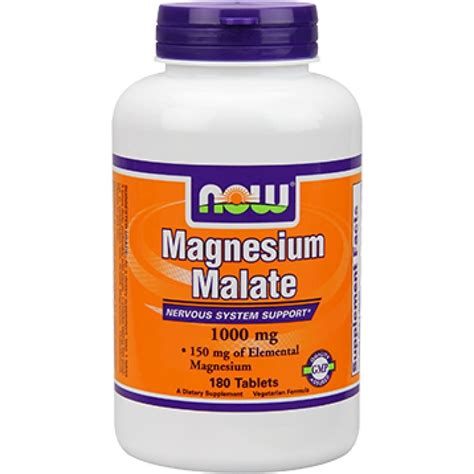 Now Magnesium Malate Mg Tabs Walmart Canada