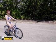 Bangbros Busty Redhead Babe Annabel Redd Flashing Her Big Tits While Riding Bike In Public