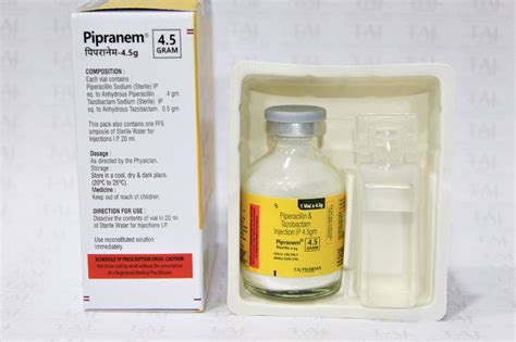 Piperacillin Tazobactam For Injection Gm At Rs In Mumbai