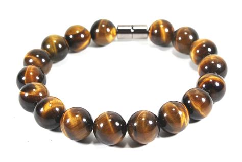 Tiger Eye Bracelet Aaa Grade Tiger Eye Mens Bracelet Etsy