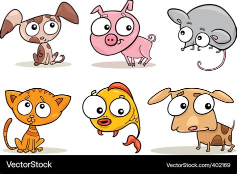 Cute Pets Royalty Free Vector Image Vectorstock