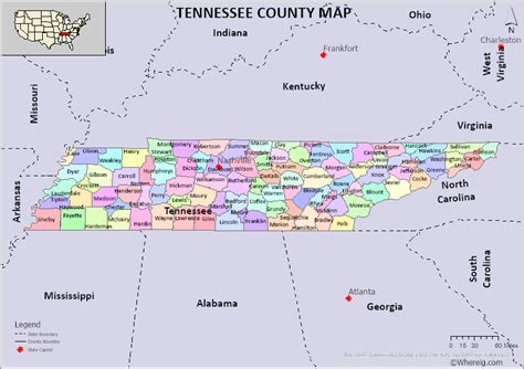 map  tennessee  city  county  latest map update