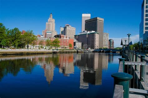 Skyline of Providence, Rhode Island Stock Photo - Image of capitol ...