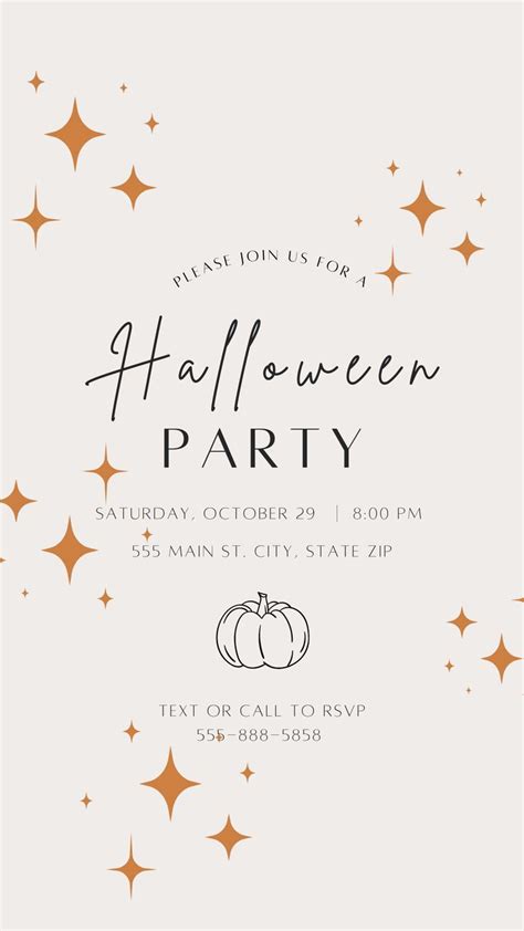 Halloween Party Invitations Printable Digital Invitation Halloween Party Invitation Template