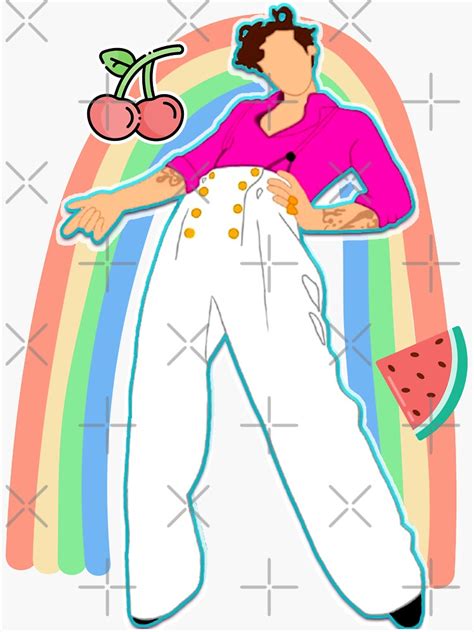 Harry Styles Watermelon Sugar Love On Tour Cherry Music For A Sushi Restaurant Sticker For