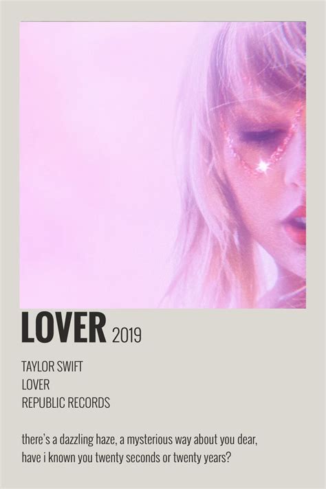 Taylor Swift Lover Poster Polaroid