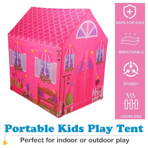 Kids Play Tents for Girls Princess Castle Playhouse Tent Indoor ...