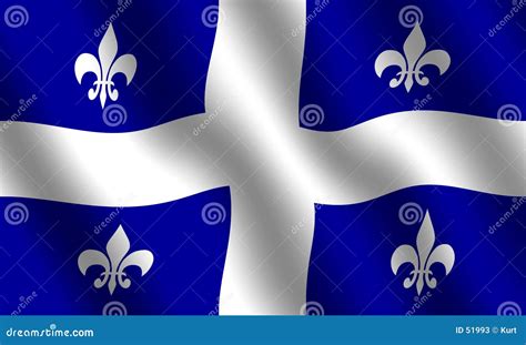 Flag Of Quebec Stock Photos - Image: 51993