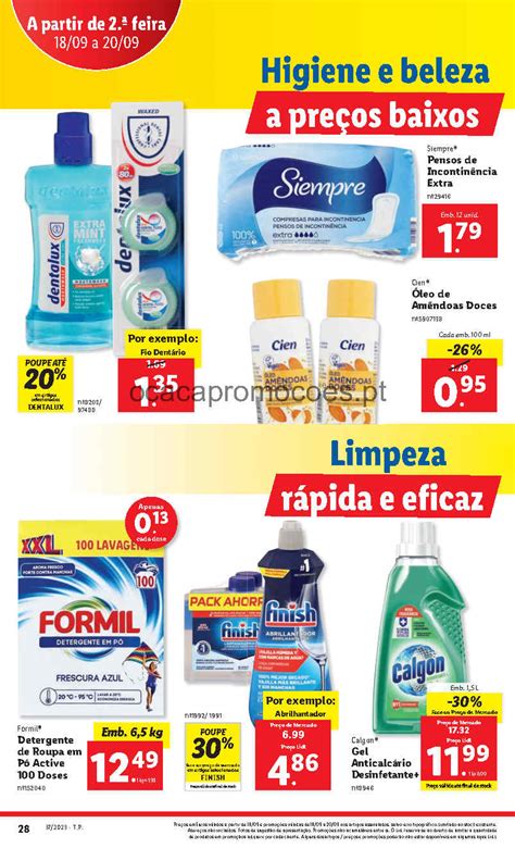 Folheto LIDL Higiene e Limpeza Antevisão Promoções 18 setembro a 20