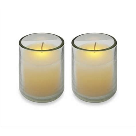 Ivory Battery Operated Flameless LED Lighted Flickering Wax Votive