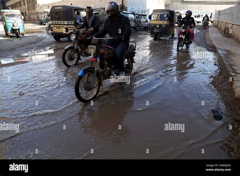 Inundated Road By Overflowing Sewerage Water Creating Problems For