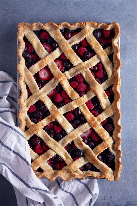 Mixed Berry Slab Pie Wife Mama Foodie