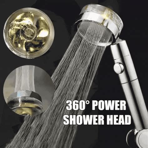 High Pressure Turbo Fan Shower Head Fliptex