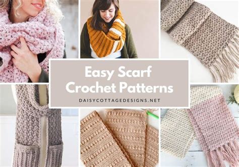 Easy Crochet Scarf Patterns Youll Love In 2024 Daisy Cottage Designs