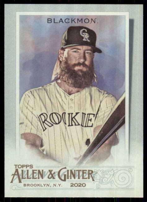 Topps Allen And Ginter Hot Box Silver Charlie Blackmon Ebay