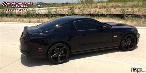 Ford Mustang Gt Niche Apex M Black Machined With Dark Tint X