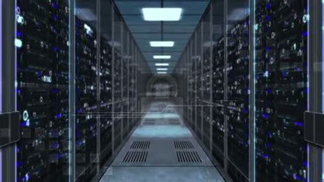 Server Room Interior In Datacenter — Stock Photo © Scanrail 132103410