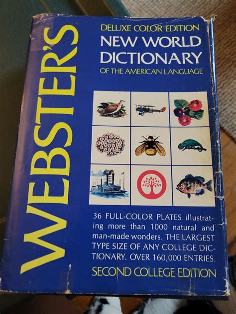 Webster S New World Dictionary Of The American Language Deluxe Color