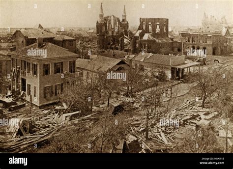 Hurricane Damage, Galveston, 1900 Stock Photo - Alamy