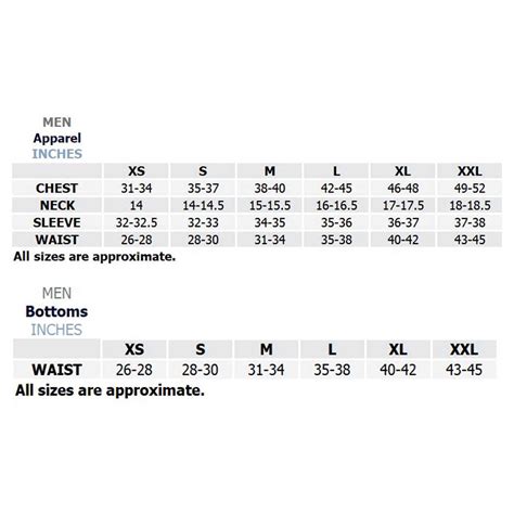 Ralph Size Chart Keski