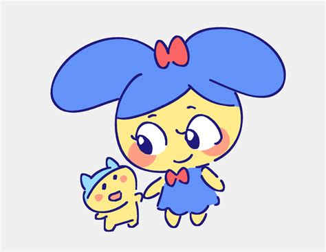 thread of my tamagotchi OC Marie Lum 林のイラスト