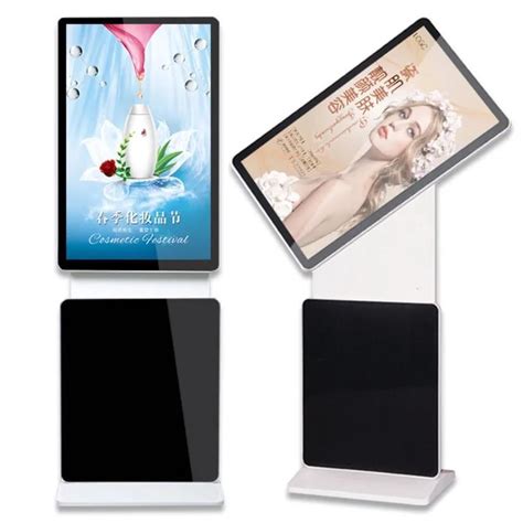 Inch Lcd Floor Stand Rotating Totem Monitor Digital Signage Display