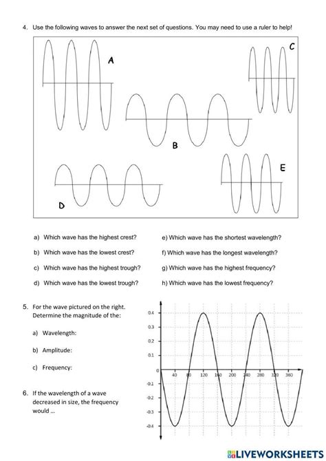 Oscillations And Mechanical Waves Worksheets For Th Grade On