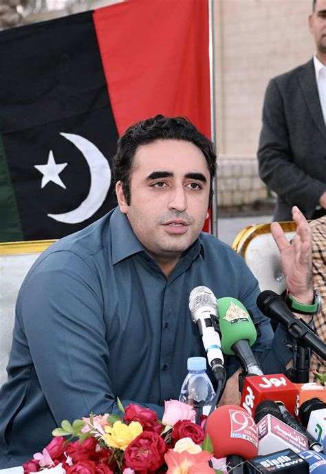 Chairman Pakistan People S Party Bilawal Bhutto Zardari Addressing A