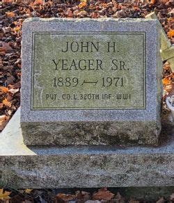 PVT John Henry Yeager Sr 1889 1971 Mémorial Find a Grave