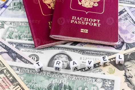 Two Passports Of The Russian Federation And Dollar Bills 46215819