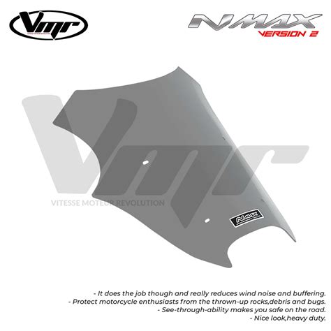 Vmr Windshield For Nmax V Visor With Bolts Shopee Philippines