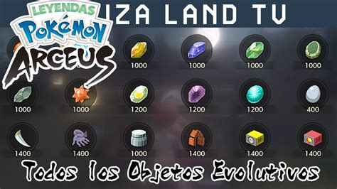 GUIA Donde conseguir los objetos evolutivos en Leyendas Pokémon